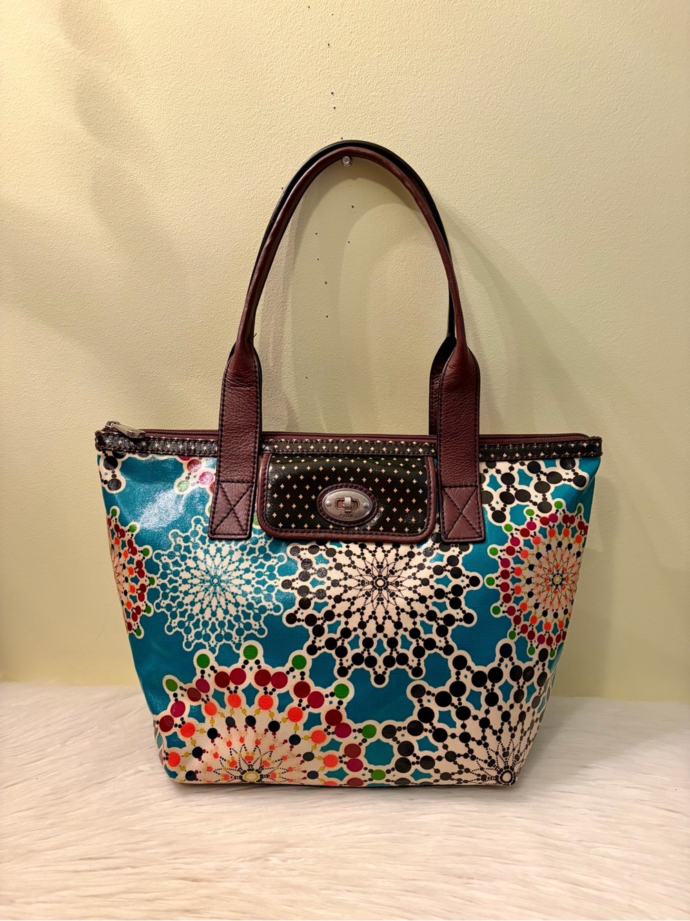 Fossil Key-Per Kaleidoscope Tote
